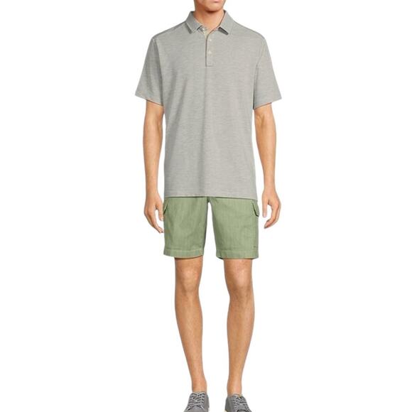 TOMMY BAHAMA Ash Gray Short Sleeve Polo Shirt Men’s Size XLarge - Picture 11 of 11
